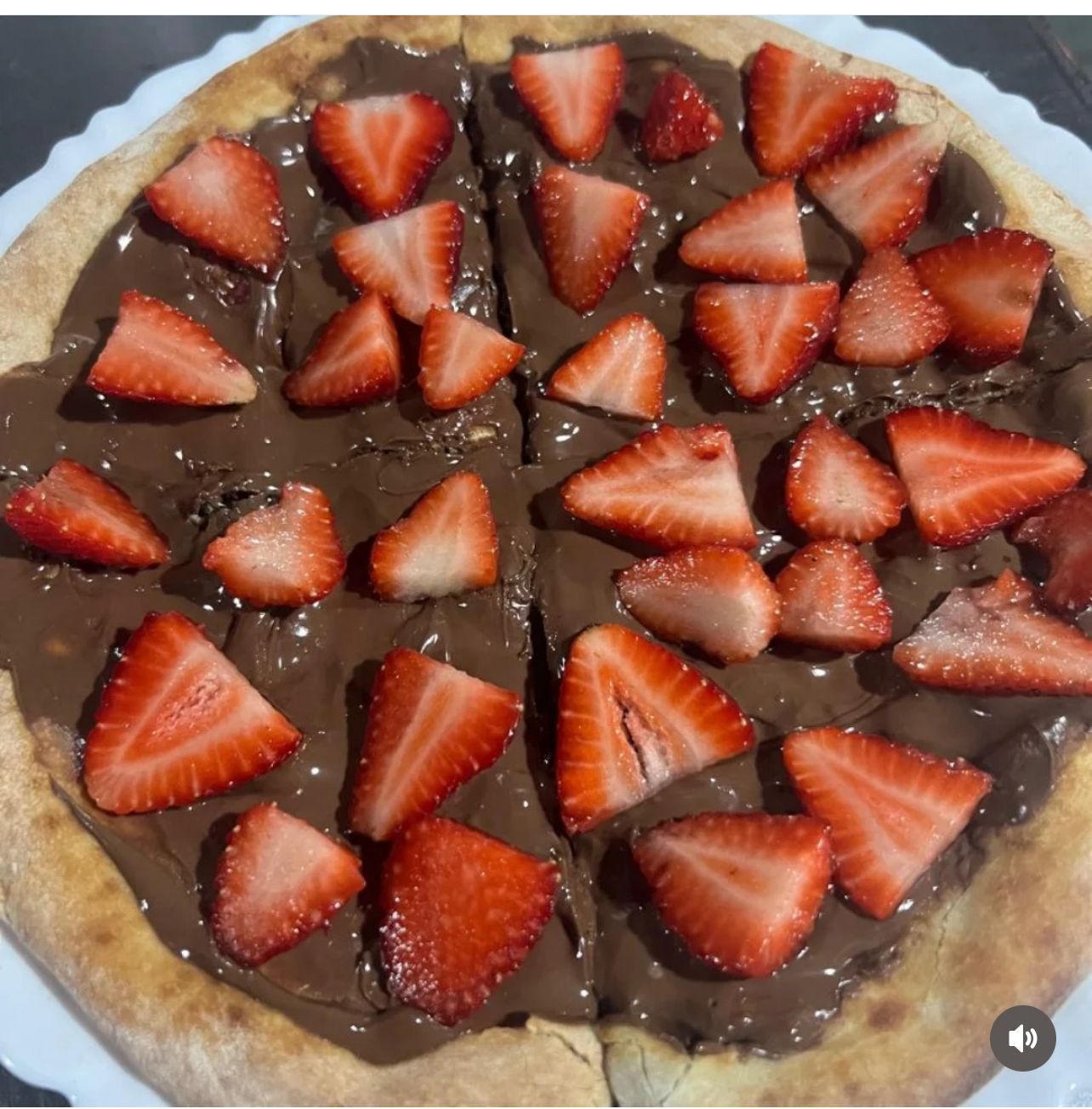 Pizza Doce antes do trabalho profissional